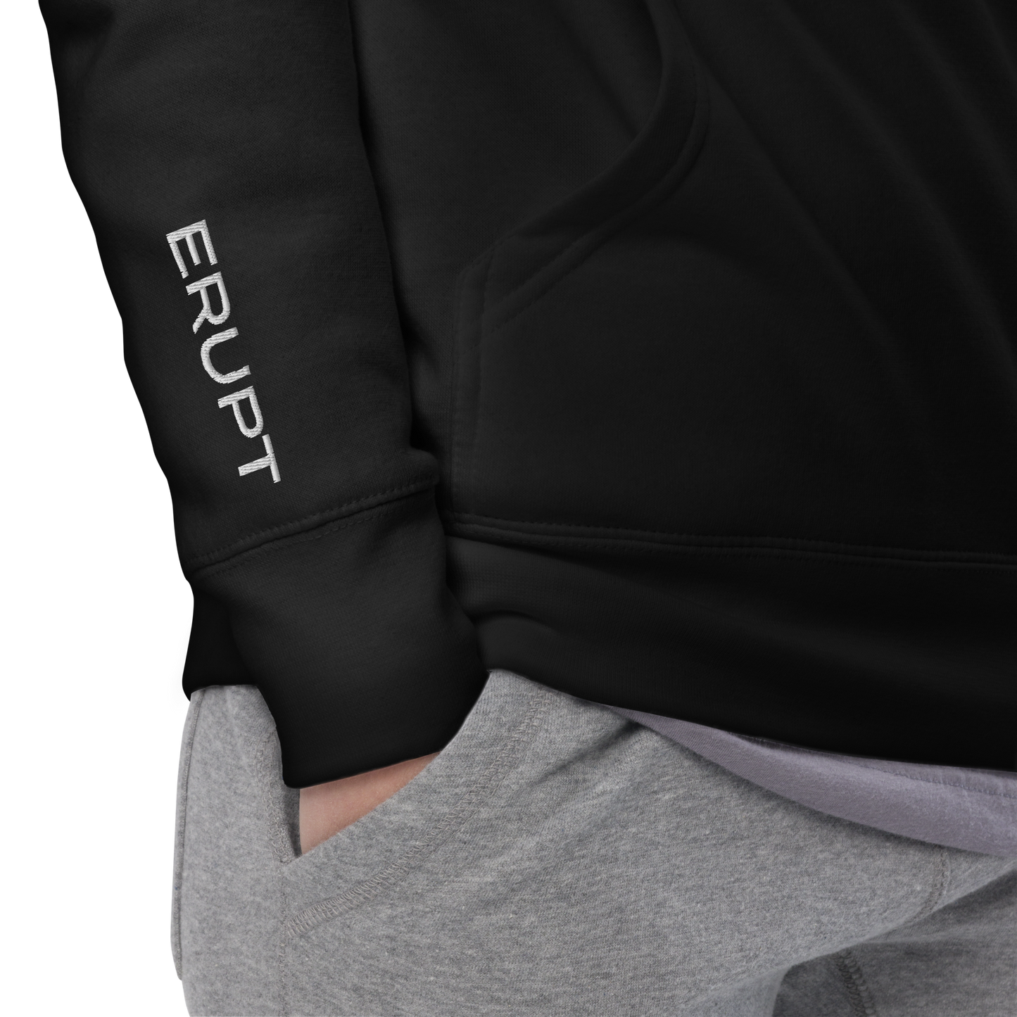 ERUPT Logo Outline Hoodie Dark