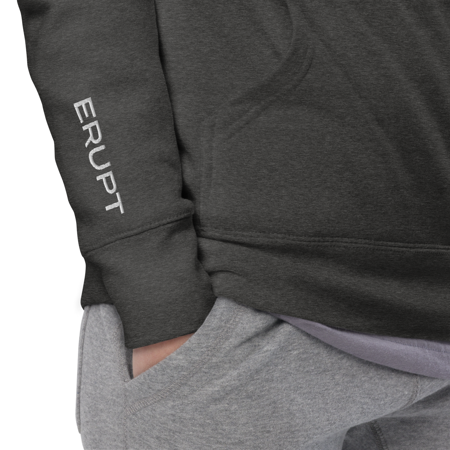 ERUPT Logo Outline Hoodie Dark