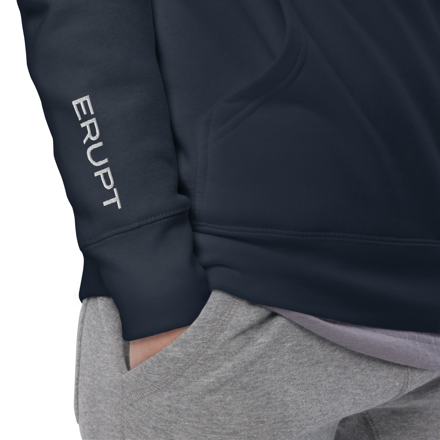 ERUPT Logo Outline Hoodie Dark