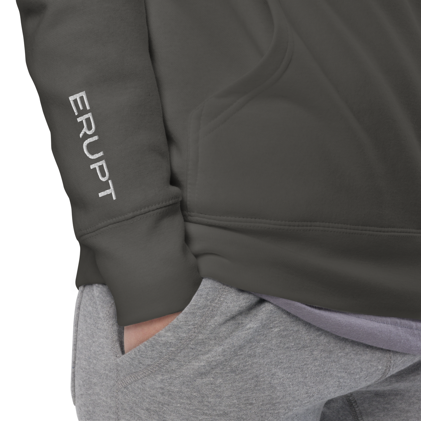 ERUPT Logo Outline Hoodie Dark