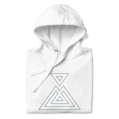 ERUPT Logo Outline Hoodie White