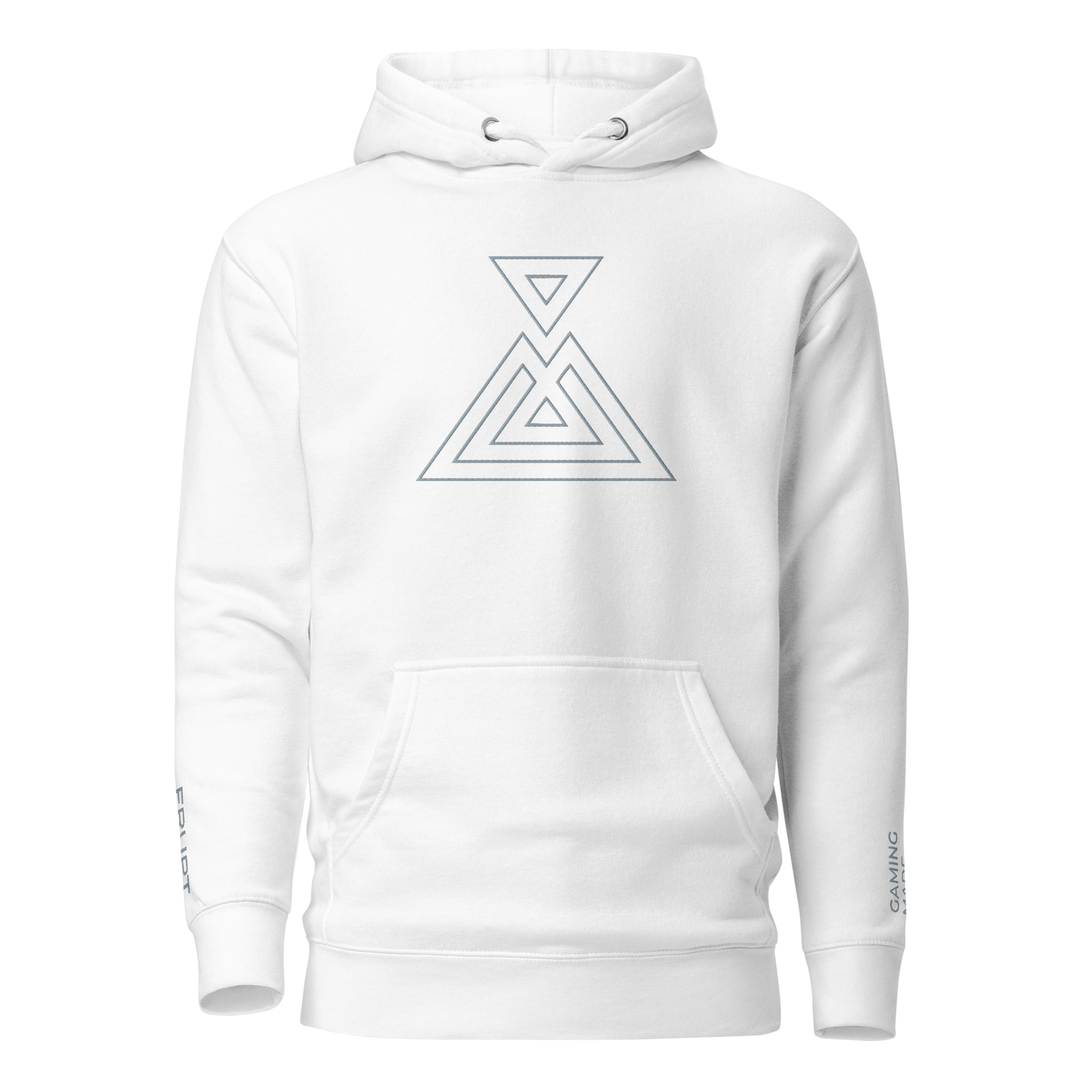 ERUPT Logo Outline Hoodie White