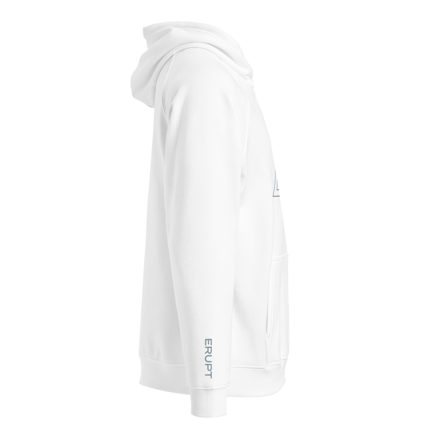 ERUPT Logo Outline Hoodie White
