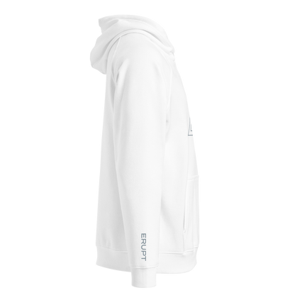 ERUPT Logo Outline Hoodie White