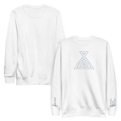 ERUPT Logo Outline Sweater White