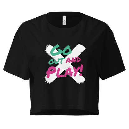 ERUPT Go out and Play Crop Top Black